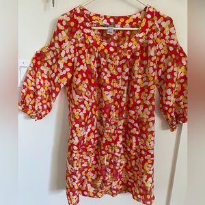 Diane von Furstenburg Andy Warlhol collection silk blouse